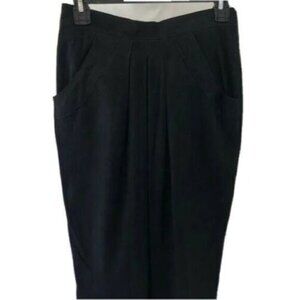 Janet Ibbotson Suede Skirt Size 10 Vintage Soft Lined Pockets Zipper Snap Back